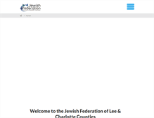 Tablet Screenshot of jewishfederationlcc.org